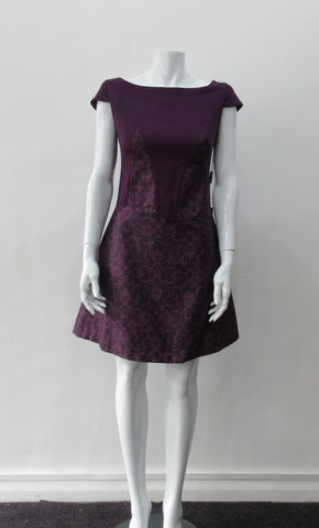 180101C -Printed Square Squiggle Dress [SAMPLE]