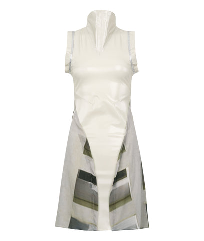 090605 -Pleated Cross Seam Dress