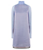 Sided Chiffon Dress long layered asymetrical blue pink grey gray front image photo picture