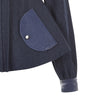Purser Jacket coat outerwear blue denim front close-up image photo picture