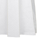 Burgundian Dress formal long sleeveless gown white hexagon black mesh pink satin front close-up image photo picture