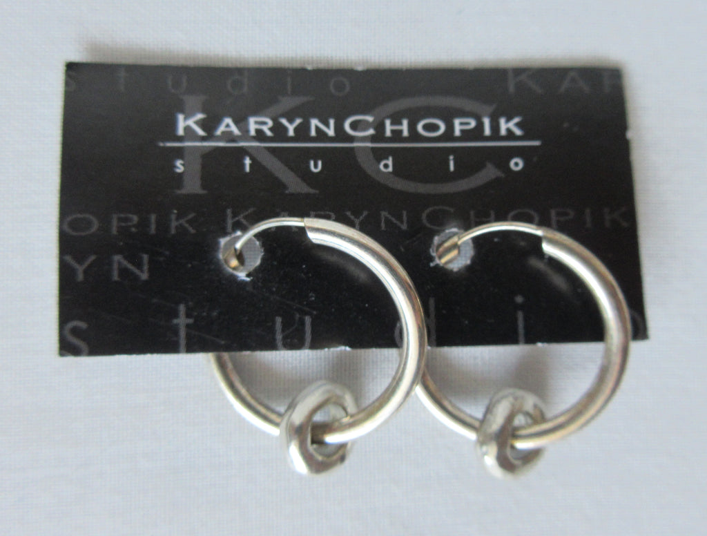 Karyn Chopik Earrings sterling silver small rings image photo picture