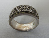 Byzantine style ring micro stones silver image photo picture