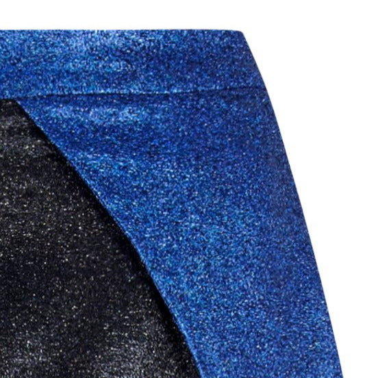 Sparkle Open Skirt zoom view blue black image photo picture
